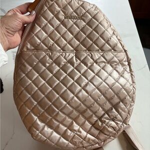 MZ Wallace Rose Gold Tennis racquet backpack